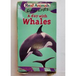 Real Animals: A Day With Whales VHS Tape 1995 - Warner Vision
